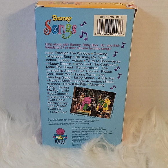 BARNEY AND Friends Songs VHS 1995 Rare Vintage Collectible 50+ Songs - Picture 4 of 7